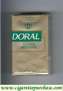 Doral Premium Taste Lights Menthol cigarettes soft box